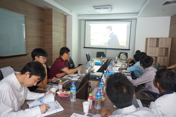 이번 전시회 기간동안 대륜산업은 미얀마 대리점 직원들을 대상으로 제품 교육도 함께 실시했다.