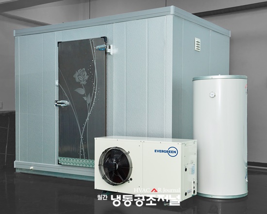 농가 및 상업시설 저온저장고용 히트펌프 냉동기 구성