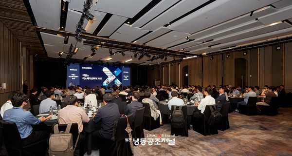 한국지멘스가 지난 13일 여의도 페어몬트 앰베서더 서울호텔에서 개최한 ‘이노베이션 투어 2023‘ 모습(사진=한국지멘스)
