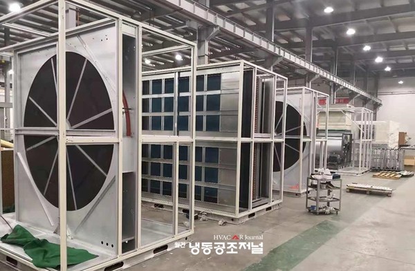 중국 소주 국가 하이테크 지구(SND)에 위치한 Dryer사 제1공장 제습로터 생산라인 